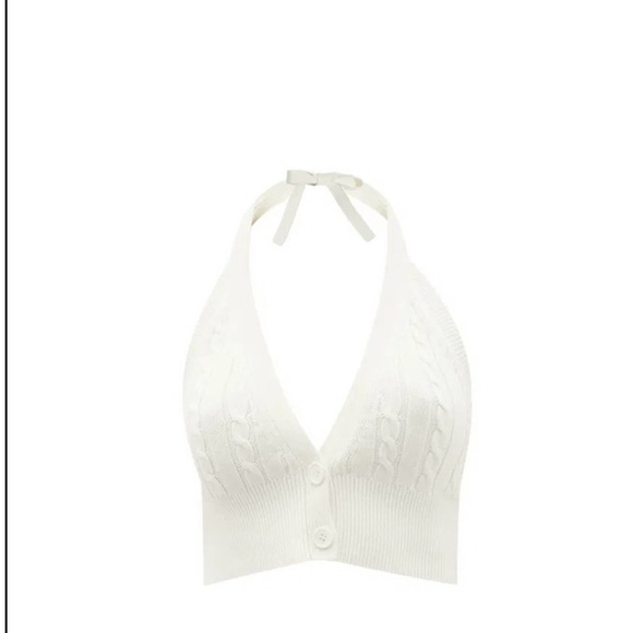 Staud Hadley  Cable Knit Halter Women - Picture 4 of 7